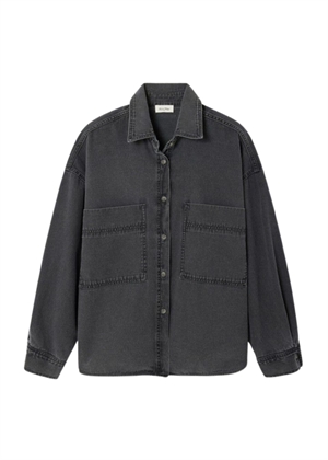 Jazy skjorte Sort American Vintage 